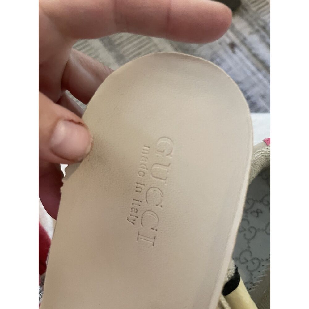 Gucci Screener GG Motif Women's Sneakers Butter color Red  Sz 8 $1000 - Picture 10 of 10